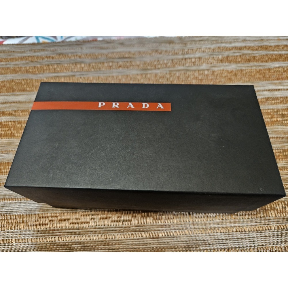 Authentic Prada Black with Red Stripe Sunglasses Box (Empty)